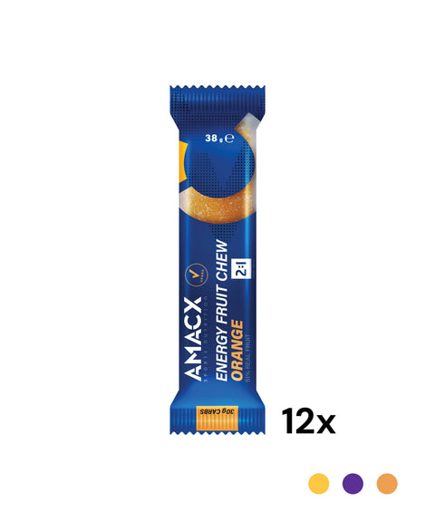 Energy Fruit Chew Orange | 12 pack